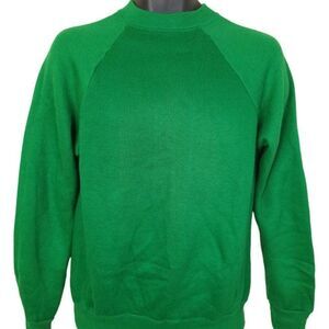 Montgomery Ward Sweatshirt Sweater Vintage 50s 60s Green Made In USA Mens Size M
